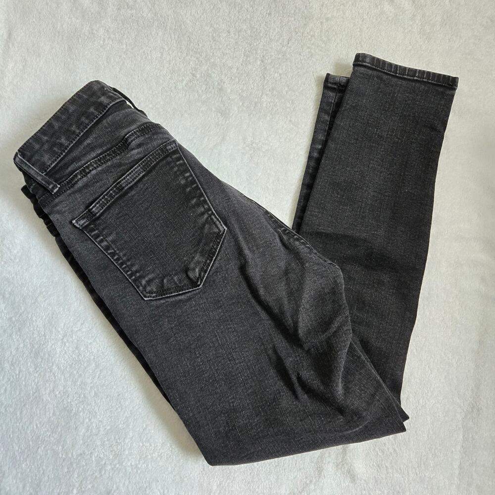 Ann Taylor Loft 26 Petite Black High Rise Curvy Skinny Jeans